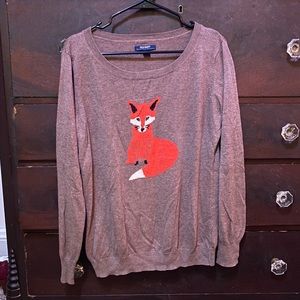 Old Navy Fox Sweater in Taupe
